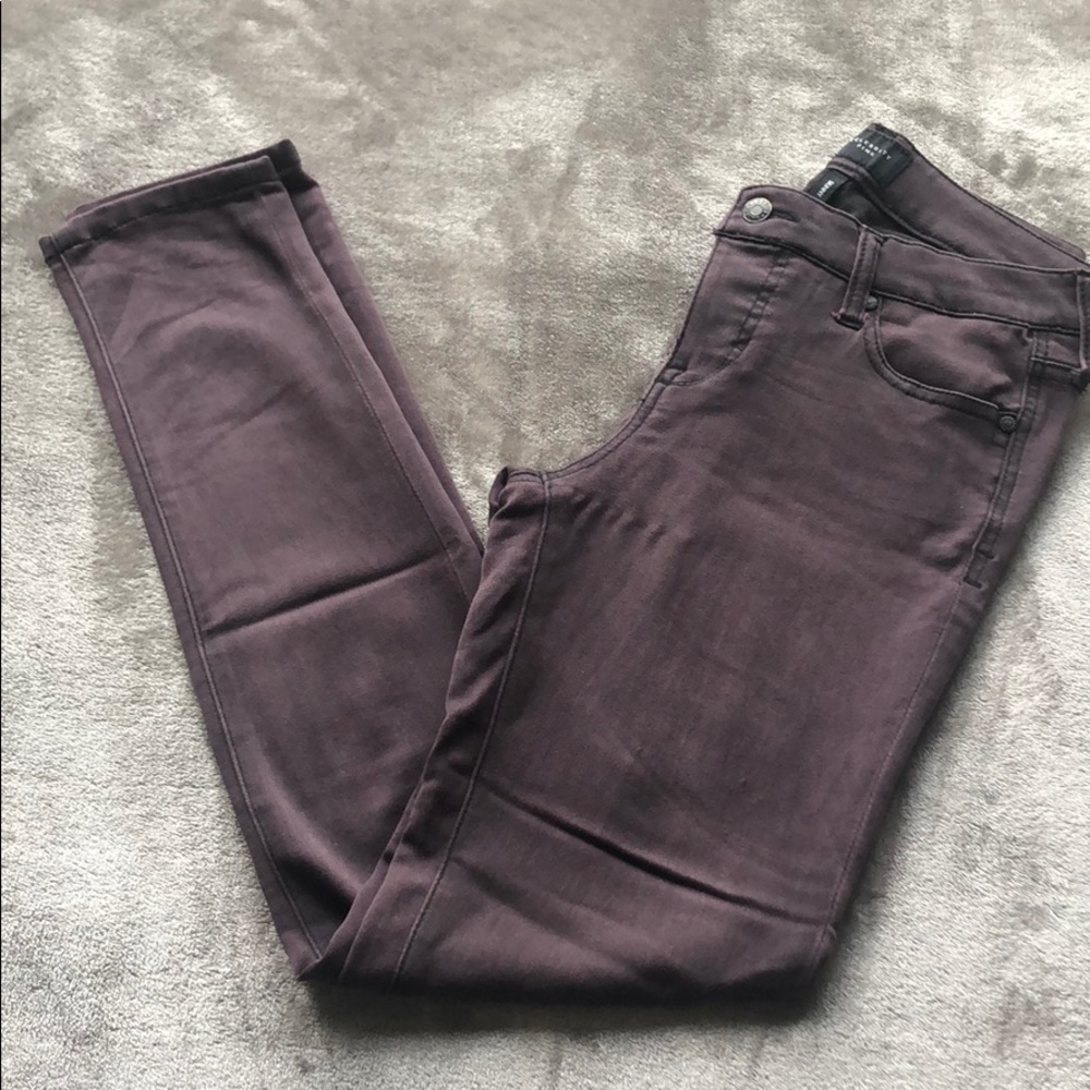 SKINNY PURPLE JEGGINGS